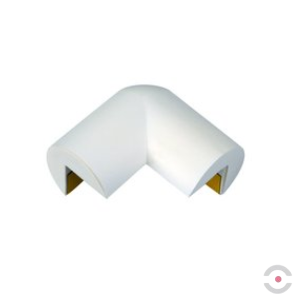Narożnik ochronny blatu Knuffi, typ A2D, 2 wymiarowy, biały