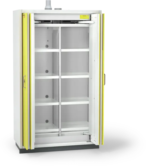 Szafa ognioodporna Topserw SAFE-90 XL-2, 8 półek, drzwi FSC żółte, PREMIUM, 90 min