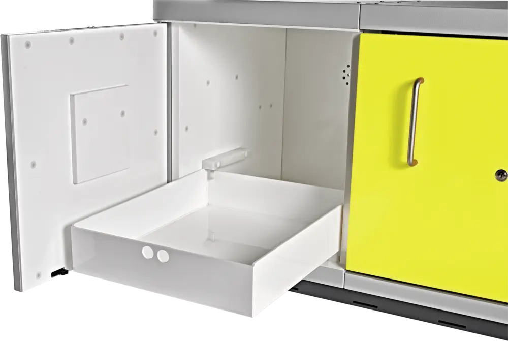 Szafa kombinowana Topserw COMBI-90 UTS LD, drzwi CLA żółte/szare, HSC, 90 min
