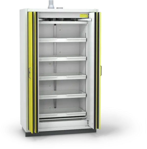 Szafa ognioodporna Topserw PRIME-90 XL, 5 półek wysuwanych, drzwi FSC żółte, PREMIUM, 90 min