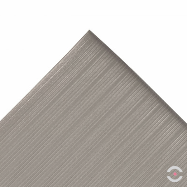 Mata ergonomiczna Notrax, 408 Airug Plus, winyl, rowkowa, 91 cm x mb, obszar suchy, szary