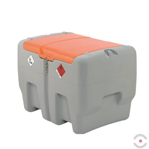 Mobilna stacja paliwa DIESEL/AdBlue, DT-Mobile Easy 440 l/50 l, pompa zanurzeniowa CENTRI SP30, 12V, 30 l/min, automatyczny pistolet, pokrywa