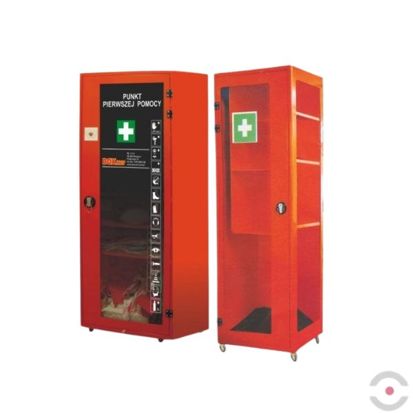 Punkt pierwszej pomocy dla administracji, szafa, Zestaw Pierwszej Pomocy typu C, kolor pomarańczowy