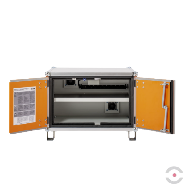 Szafa zabezpieczająca Topserw BATT S, ładowanie akumulatorów, 230V, 1 półka, 9 gniazd, nóżki, Basic 8/5, (VDMA 24994)