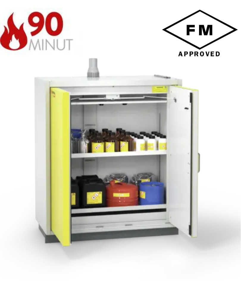 Szafa ognioodporna Topserw SAFE-90 XS, 2 półki, drzwi CLA/O żółte, CLASSIC, 90 min