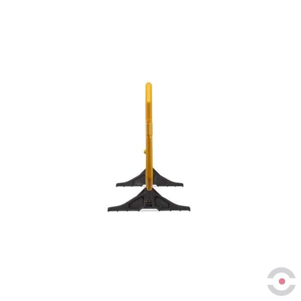 Bariera elementowa, polietylen, obrotowe stopy, folia odblaskowa, żółty