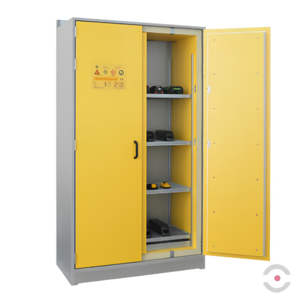 Szafa ognioodporna Topserw BATT-90 XL, składowanie baterii, 4 półki, BASIC STORE GGA, 90 min