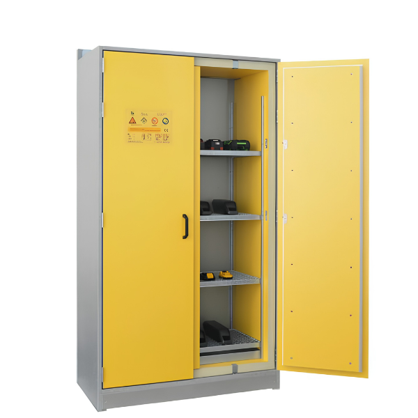 Szafa ognioodporna Topserw BATT-90 XL, składowanie baterii, 4 półki, BASIC STORE GGA, 90 min