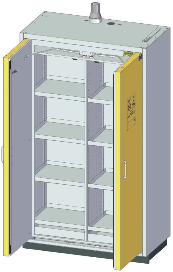 Szafa ognioodporna Topserw SAFE-90 XL, 8 półek, drzwi CLA żółte, CLASSIC, 90 min
