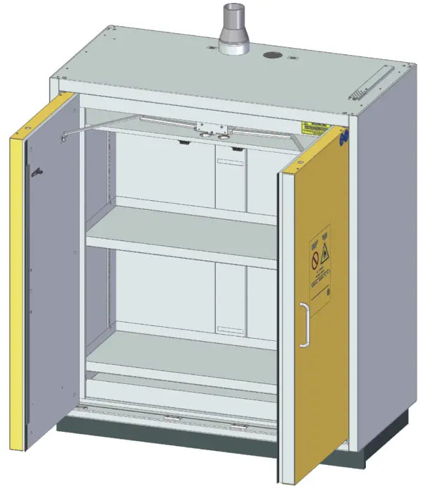 Szafa ognioodporna Topserw SAFE-90 XS, 2 półki, drzwi CLA/O żółte, CLASSIC, 90 min