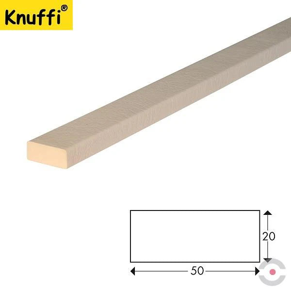 Elastyczny profil ostrzegawczo-ochronny Knuffi, typ D, biały, 50 m