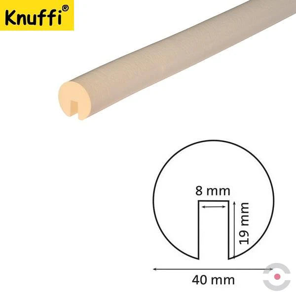 Elastyczny profil ostrzegawczo-ochronny Knuffi, typ B, biały, 50 m