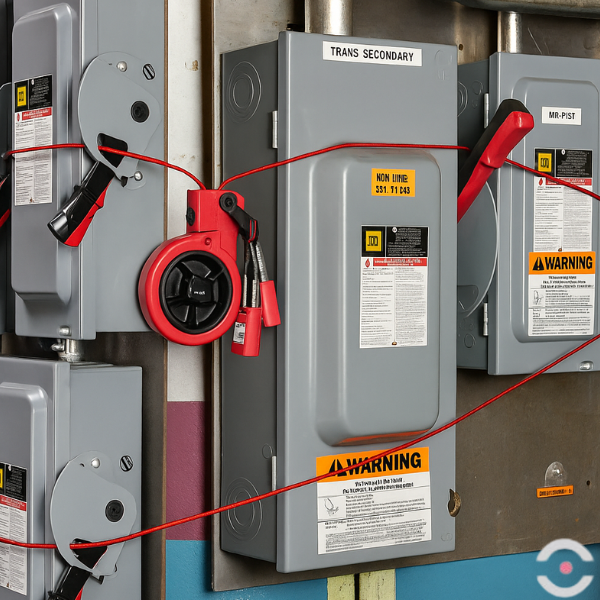 Blokada linkowa z powlekaną linką stalową