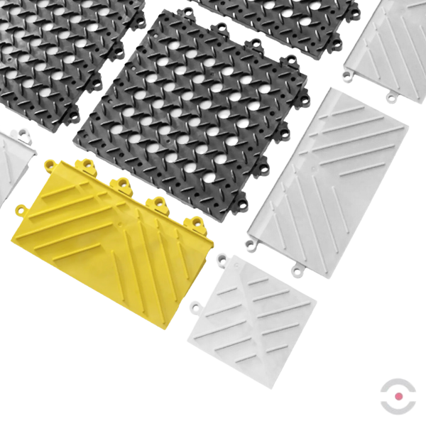 Obrzeża 15 cm x 30 cm, typ 620 Diamond Flex Lok, obszar zaolejony, typ męski, żółty