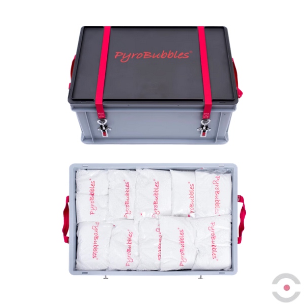 Plastikowy pojemnik transportowy Basic S-BOX High, 78 l, 85*wypełniacz PyroBubbles