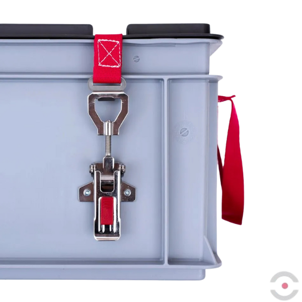 Plastikowy pojemnik transportowy Basic XS-BOX High, 22 l, 23*wypełniacz PyroBubbles