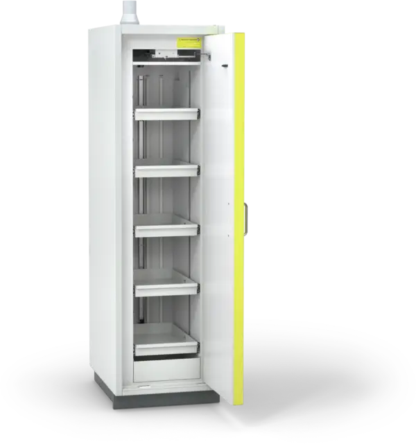 Szafa ognioodporna Topserw PRIME-90 ML, 5 półek wysuwanych, drzwi CLA żółte, CLASSIC, 90 min