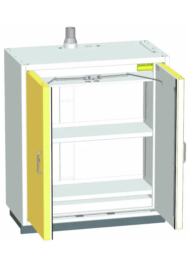 Szafa ognioodporna Topserw SAFE-90 XS, 2 półki, drzwi CLA żółte, CLASSIC, 90 min