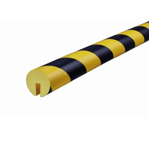 Elastyczny profil ostrzegawczo-ochronny Knuffi, typ B, żółty/czarny, 50 m