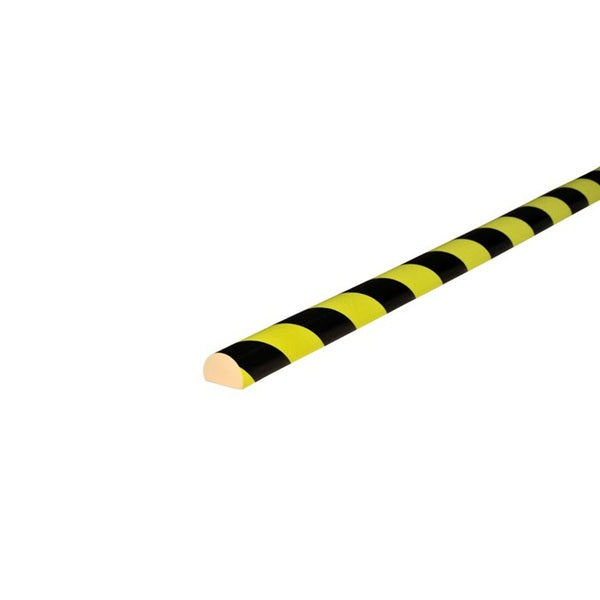 Elastyczny profil ostrzegawczo-ochronny Knuffi, typ C, neon/czarny, 1000 mm