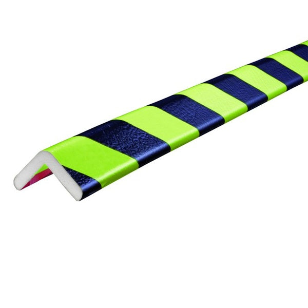 Elastyczny profil ostrzegawczo-ochronny Knuffi, typ H, neon/czarny, 1000 mm