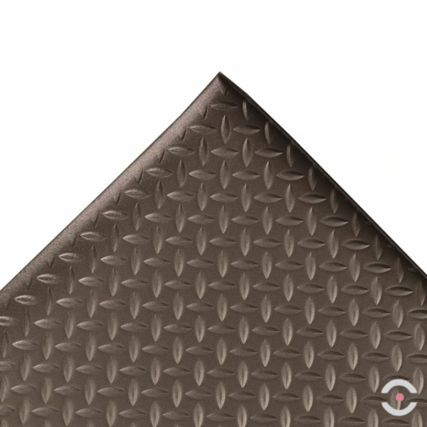 Mata ergonomiczna Notrax, 419 Diamond Sof-Tred, winyl, diamentowa, 91 cm x 18,3 m, obszar suchy, czarny