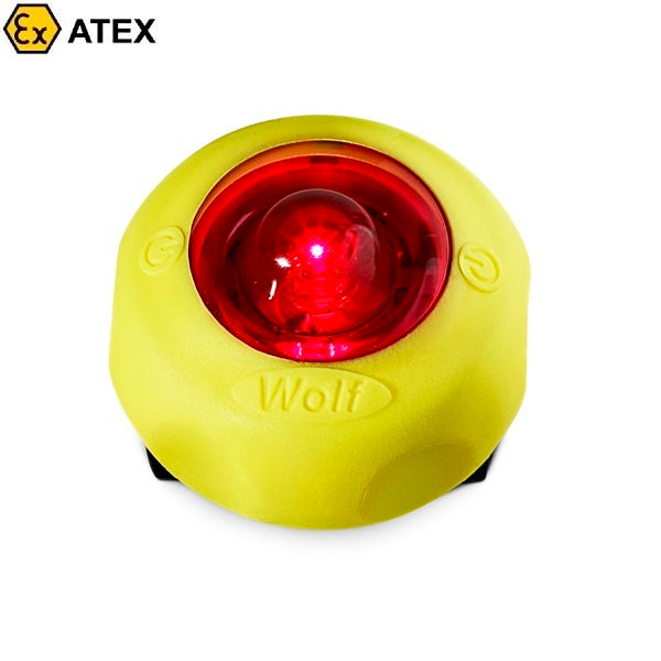 Wskaźnik ostrzegawczy Ex ATEX Topserw WOLF ML-15W bateryjny, 1*LED (czerwony), Zone ‘1’, ‘21’