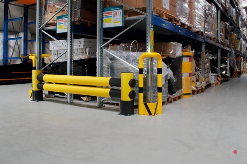 Elastyczna bariera regałowa d-flexx GOLF, 2 belki, S*1100 mm