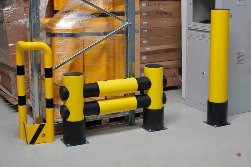 Elastyczna bariera regałowa d-flexx GOLF, 2 belki, S*1100 mm