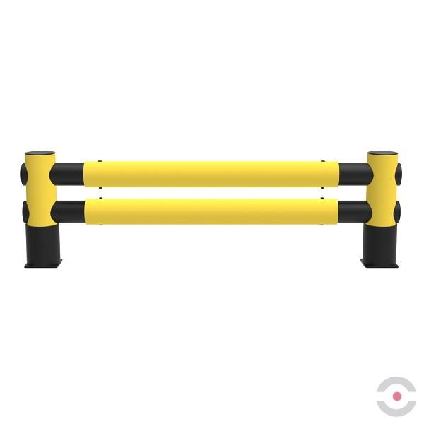 Elastyczna bariera regałowa d-flexx GOLF, 2 belki, S*2500 mm