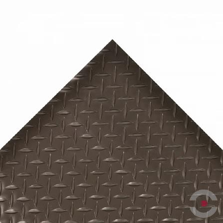 Mata antypoślizgowa Notrax, 737 Diamond Plate Runner, zabezpieczająca, 122 cm x mb, profil blacha ryflowana, obszar suchy/mokry, czarny