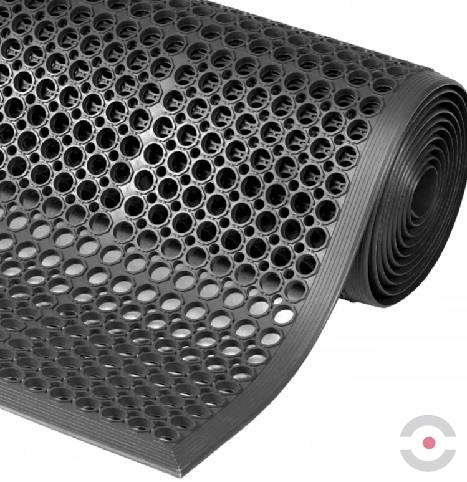 Mata ergonomiczna Notrax, 562 Sanitop, gumowa, antypoślizgowa, 91 cm x 152 cm, obszar mokry, czarny