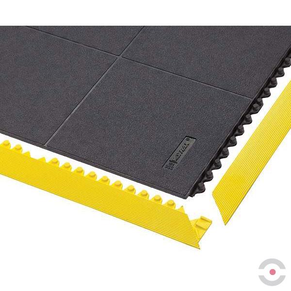 Mata ergonomiczna Notrax, 556 Cushion Ease Solid, modułowa, gumowa, 91 cm x 91 cm, obszar suchy, czarny