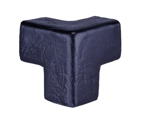 Narożnik ochronny blatu Knuffi, typ E3D, 3 wymiarowy, czarny