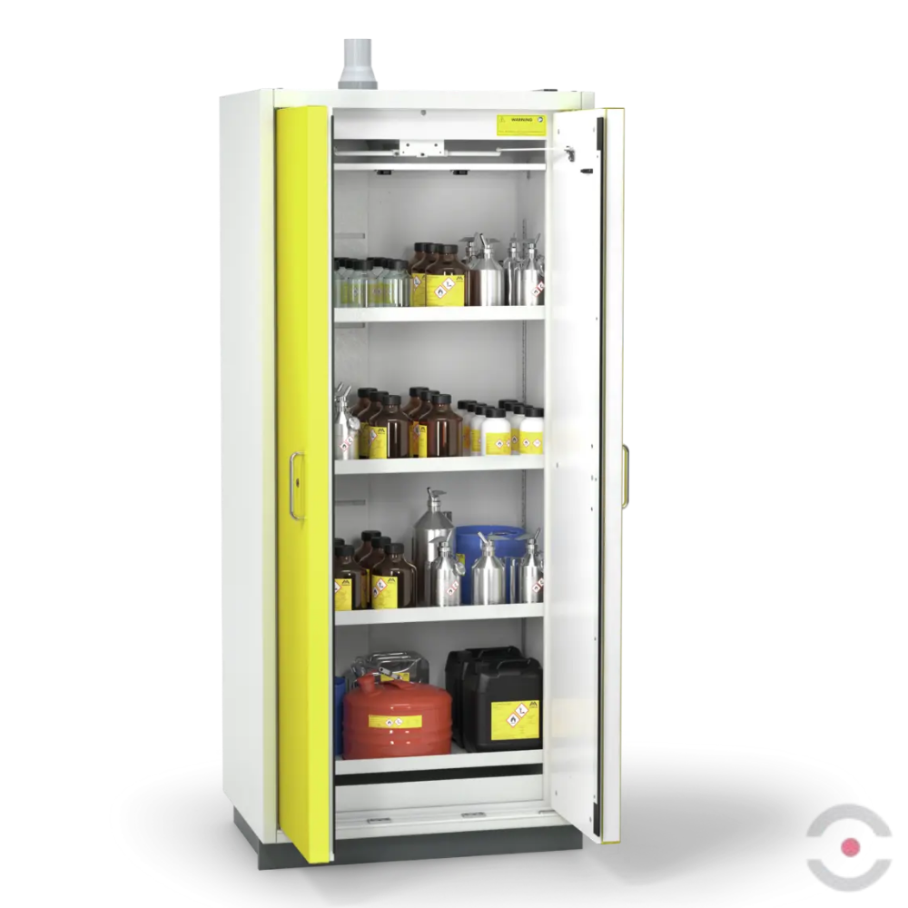 Szafa ognioodporna Topserw SAFE-90 L, 4 półki, drzwi CLA żółte, CLASSIC, 90 min