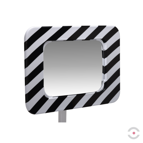 Lustro drogowe Dancop, Bordeaux, 40*60 cm, akryl, biało-czarne