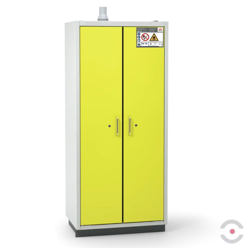 Szafa ognioodporna Topserw SAFE-90 L, 4 półki, drzwi CLA żółte, CLASSIC, 90 min