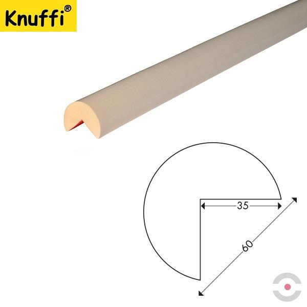 Elastyczny profil ostrzegawczo-ochronny Knuffi, typ A+, biały, 1000 mm