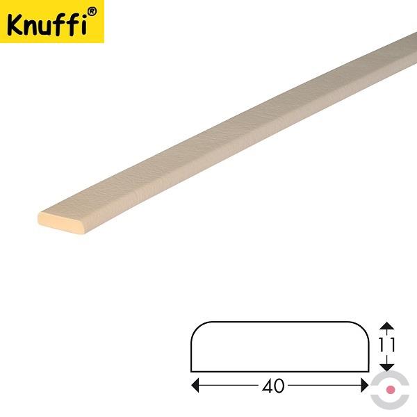 Elastyczny profil ostrzegawczo-ochronny Knuffi, typ F, biały, 5000 mm