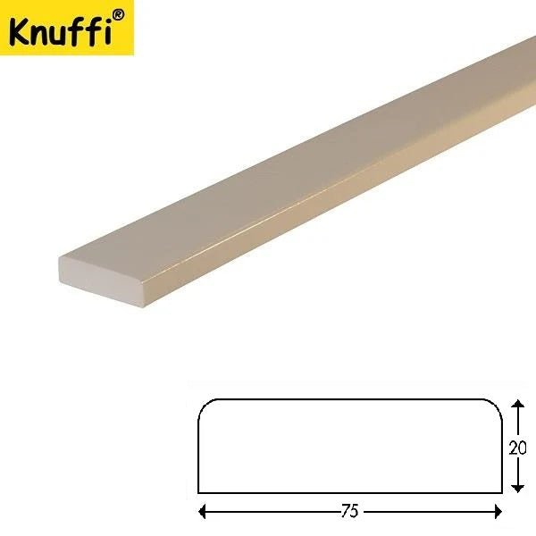 Elastyczny profil ostrzegawczo-ochronny Knuffi, typ S, biały, 1000 mm