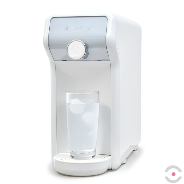 Dystrybutor wody pitnej Zdrojownia COMPACT FIZZ, stołowy, biały, woda gazowana, chłodzona