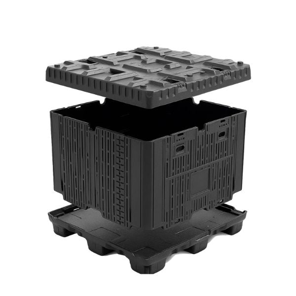 Pojemnik PG2 do transportu (ADR), składowania baterii i akumulatorów Topserw, 240 l, polietylen, mata elektroizolacyjna