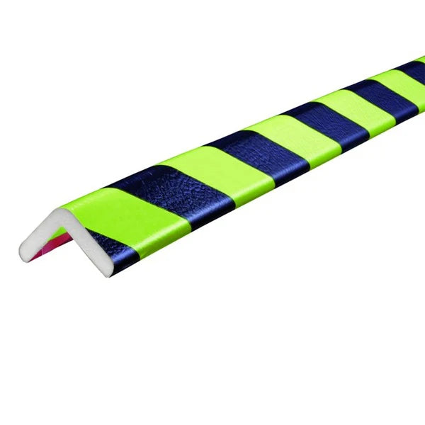 Elastyczny profil ostrzegawczo-ochronny Knuffi, typ H, neon/czarny, 50 m