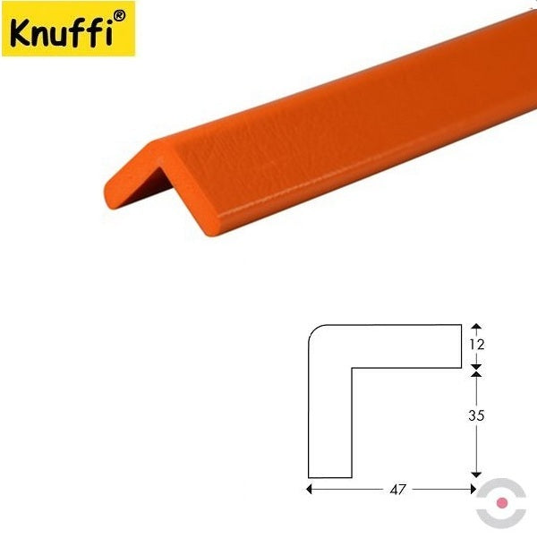 Elastyczny profil ostrzegawczo-ochronny Knuffi, typ H, pomarańczowy, 1000 mm