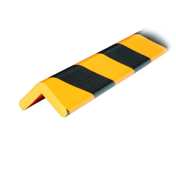 Elastyczny profil ostrzegawczo-ochronny Knuffi, typ H, wielokrotny montaż, żółty/czarny, 1000 mm