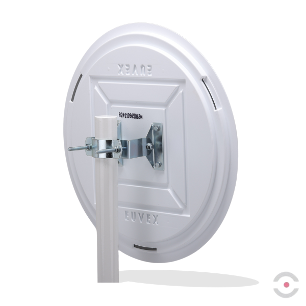 Lustro przemysłowe Dancop, Mont Blanc, 60 cm, akryl, białe