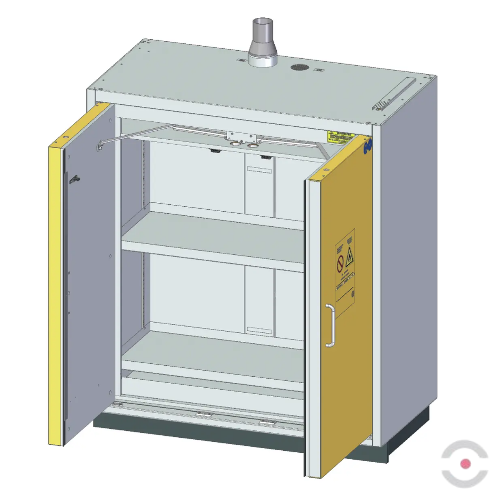 Szafa ognioodporna Topserw SAFE-90 XS, 2 półki, drzwi CLA/O żółte, CLASSIC, 90 min