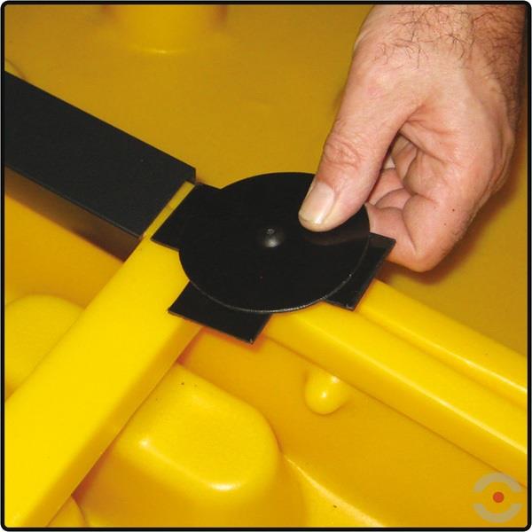 Łącznik zabezpieczający, krzyżakowy Topserw do platform roboczych LOW