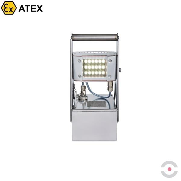 Lampa robocza Ex ATEX Topserw WOLF WL-80, akumulatorowa, 18 Ah, 18*LED, Zone ‘1’, ‘21’