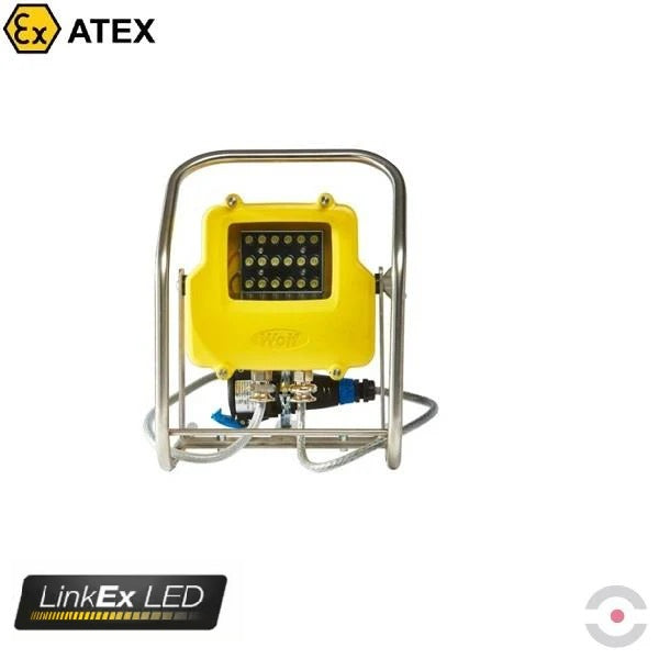 Lampa robocza Ex ATEX Topserw WOLF WF-250XLL, zasilanie 24 V, kabel 20 m, wtyk, 18*LED, Zone ‘1’, ‘21’